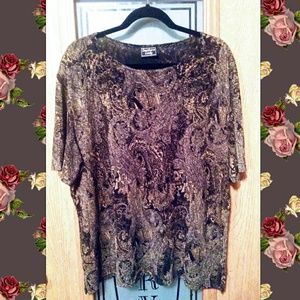 Beaitiful Brown and Gold Top